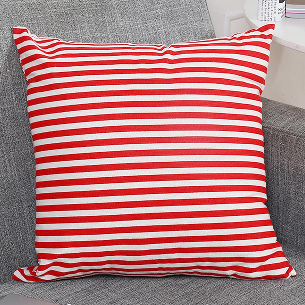 Fahion Stripe Throw Pillow Cases Cafe Sofa Cushion Cover Home Decor