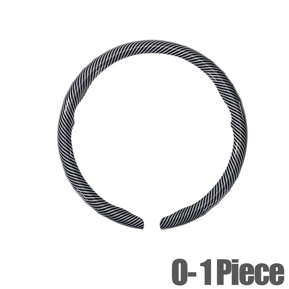 1pc Car Non-slip Protection Steering Cover D-shaped / Round Decoration Steering Wheel Cover Fit for 36-38cm Auto Accessories
