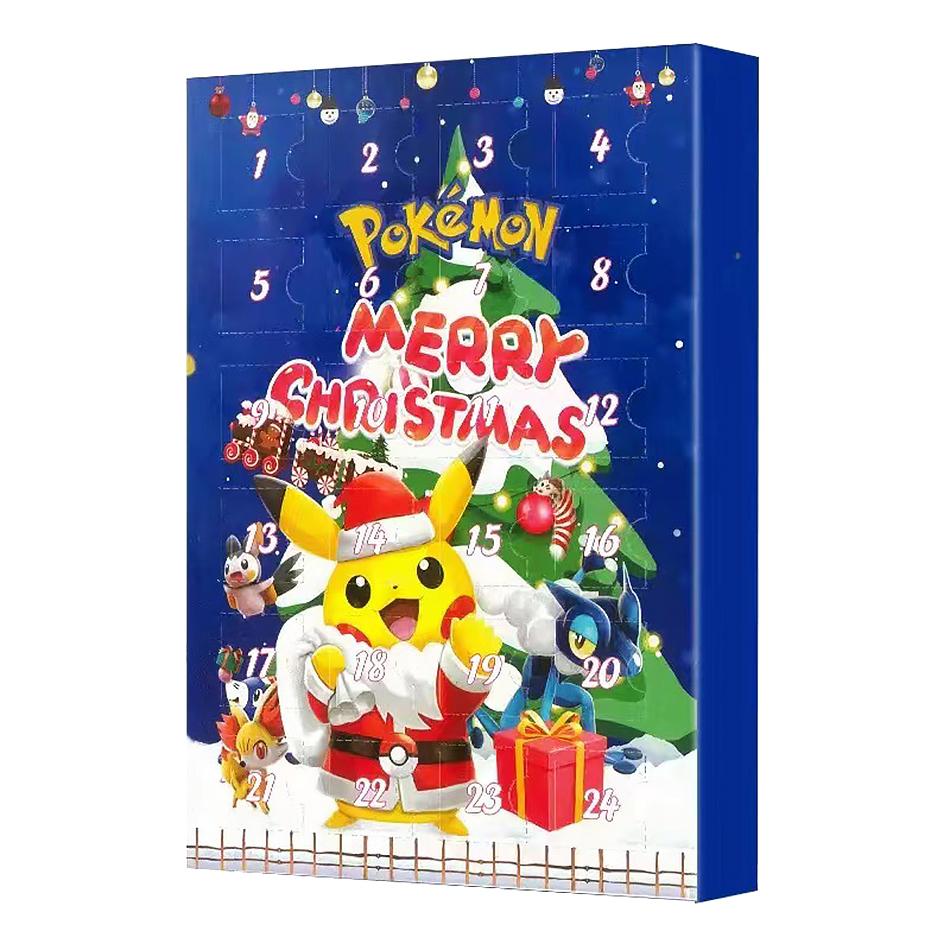24 Stück Set Pokemon Figur Weihnachten Halloween Adventskalender Geschenk Kawaii Pikachu Anime Figural Action PVC Modell Kinderspielzeug Geschenke
