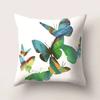 Colorful Butterfly Insect Printed Pattern Cushion Cover for Home Bedroom Living Room Car Sofa Decorative Pillowcase