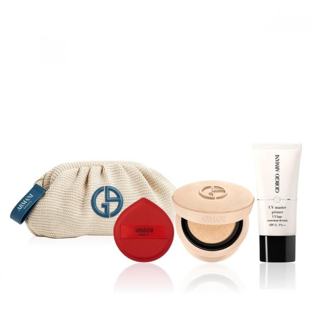 Armani Beauty Power Fabric Cushion + Uv Master Primer 30ml Set No. 0 [BEST]/mauve