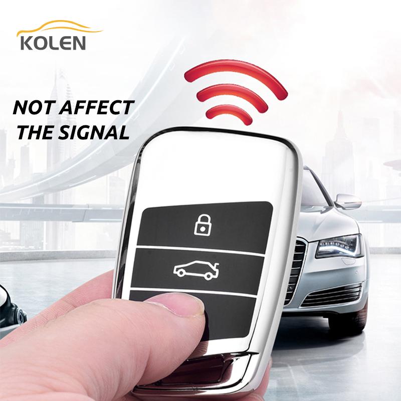 Soft Tpu Car Remote Key Case Cover Shell Fob For Vw Volkswagen Passat B8 Magotan Golf For Skoda Superb Kodiaq A7 Accessories