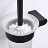 New Toilet Brush Holders Stainless Steel Matt Black Toilet Bowl Brush Clean Ceramic Bathroom WC Accessories