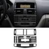 3Pcs/Set Carbon Fiber Console Air Conditioning CD Panel Decoration Cover Trim for Mercedes Benz C Class W204 2007-2010
