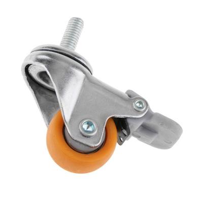 Ruedas Giratorias de Carga Pesada de 1 pulgada para Carrito, Muebles, con Freno de Tornillo