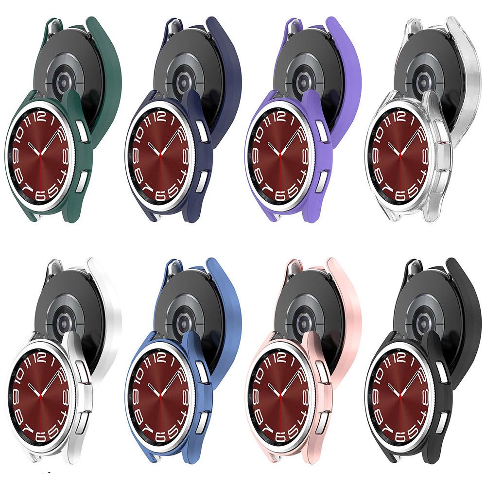 Ihåligt PC-skyddsfodral för Samsung Galaxy Watch 6 40mm 44mm Protector Shell Bumper för Galaxy Watch 6 Classic 43mm 47mm