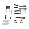 12Pcs Stainless Steel Grilling Kit Food Grade Material Heat Resistant BBQ Grill Tool Set with for