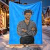 The Weeknd R&B Pattern Blanket for Home Decoration, Bed, Sofa, Car Travel, Camping, Suitable for All Seasons, Birthday Christmas Gift