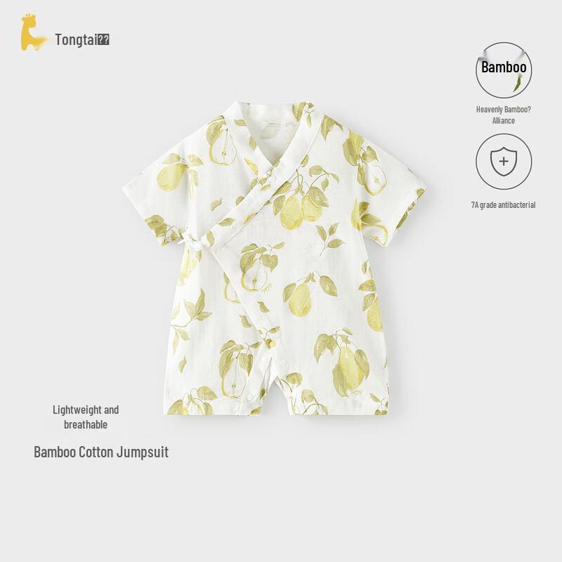 

TONGTAI Baby Bamboo Cotton Short-Sleeve Romper 66