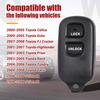Key Fob Keyless Entry Remote Control Compatible with Toyota Tundra Rav4 Highlander Celica Echo Yaris Prius FJ Cruiser/Scion xA xB Car Key Replacement