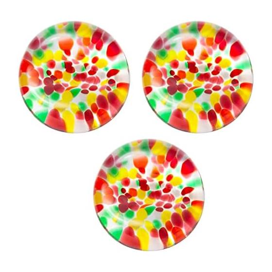 ADERIA Tsugaru Vidro Chopstick Rest, Japanese Scenery "Momijiyama" (Autumn Leaves Mountain), Made in Japan, F-79862, Set of 3, 3.5x1cm