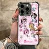 Japan T-Tokidokis Art Soft Phone Case For iPhone 15 16 17 Air 14 Pro Max 16E Plus 13 12 Mini Plating Anti-Fall Fundas