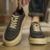 Fashion Men Casual Leather Shoes Fashion Designer Men Height Increasing Loafers Luxury Comfortable Breathable Sneakers Zapatos De Hombre