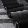 Versatile Plaid Men's Wool Scarf Winter Boys' High-end Dad's Cashmere Warm Scarf 2025 New