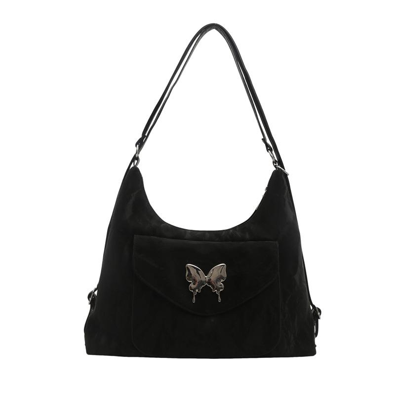 Large Capacity Fashion Gentle Butterfly Shoulder Bag Women's 2025 Spring and Summer New Casual Bag Versatile Tote Bag