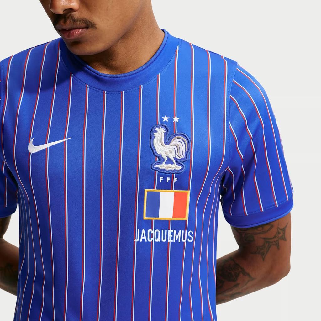 Nike X Jacquemus Academy Tricouri de Fotbal Bărbați Game Royal Blue/University Red/White Gât Rotund Moderat IH1674-480