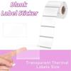 230Pcs Transparent Blank Label Sticker DIY Thermal Printing Paper Name Tag Sticker  Classroom