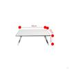 Aluminum Sliding Top Table Foldable Folding Camping Sturdy and Stable for Picnic, Fishing,