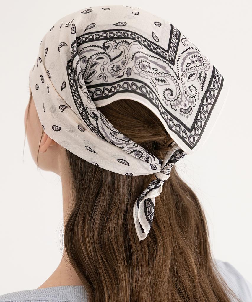 TATIANA Classic Paisley Silk Blend Scarf Sf2909