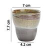 Ceramic Teacup (170ml) - Free Cup, Wooden Box Included, Dishwasher Safe, for Tea, Coffee, or Guests, Gift