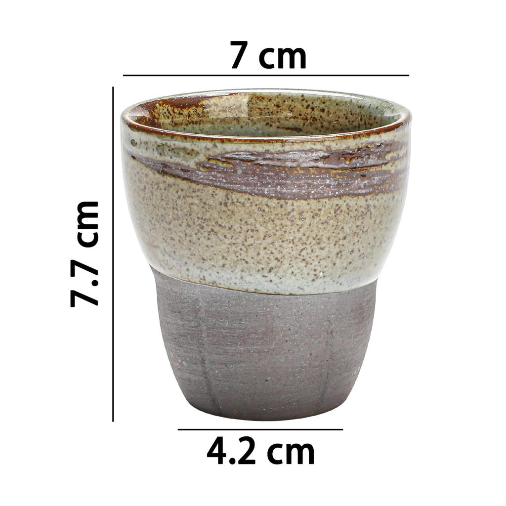 Ceramic Teacup (170ml) - Free Cup, Wooden Box Included, Dishwasher Safe, for Tea, Coffee, or Guests, Gift