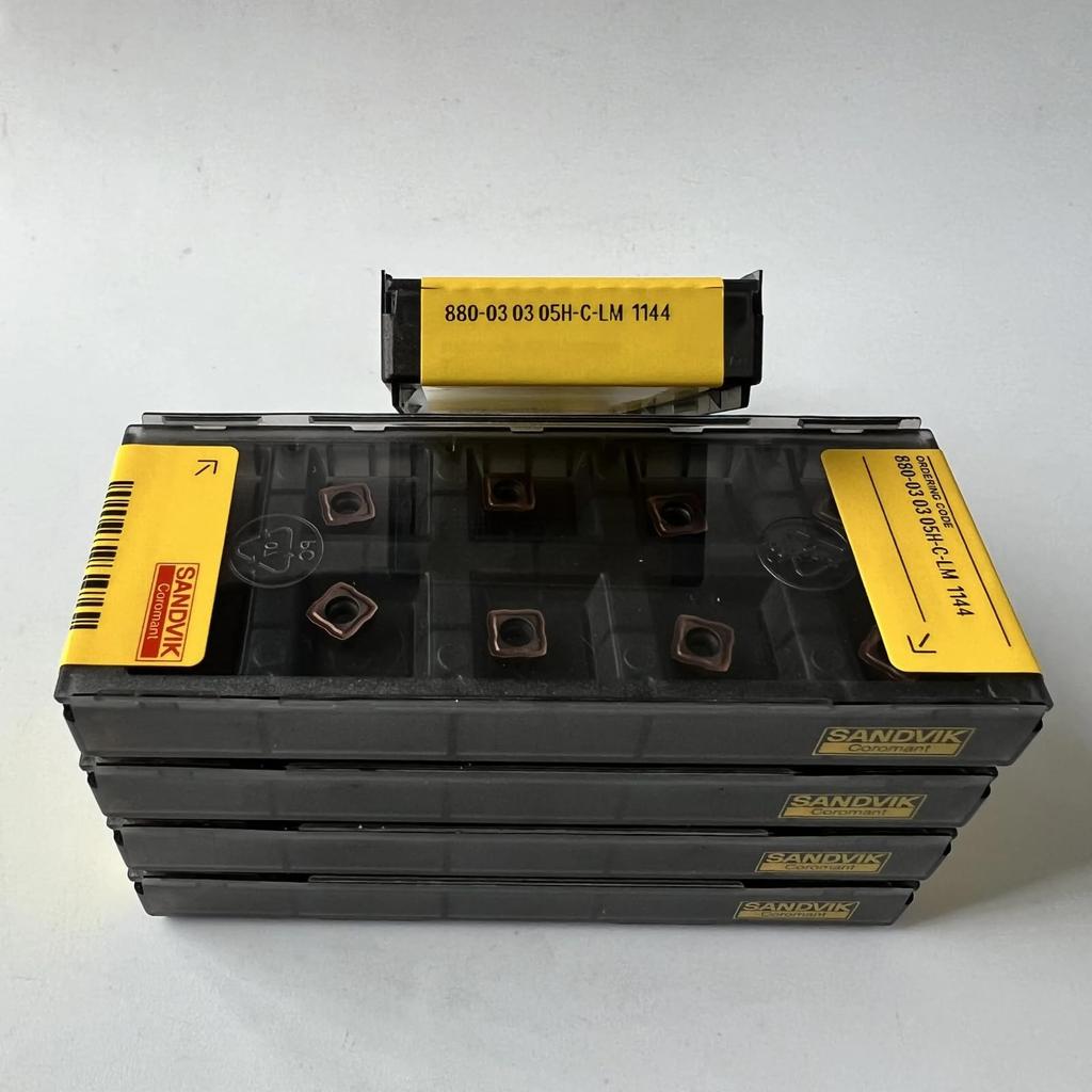 Original Sandvik / 880-030305H-C-LM 1144 /CNC Lathe Carbide Blade Tool 10 Pcs