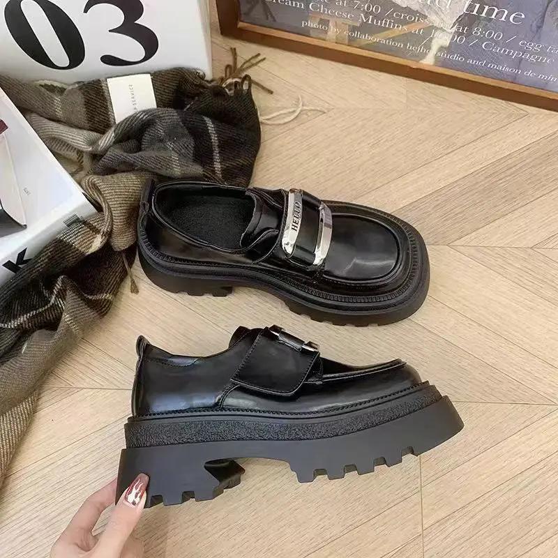 

Fashion Ladies Pumps Gothic with Medium Heels Platform Japanese Style Lolita Women s Shoes Mary Jane Loafers Korean Wholesale Lastest 39 40