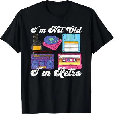 I'm Not Old, I'm Retro Funny Vintage Electronics Graphic T-Shirt