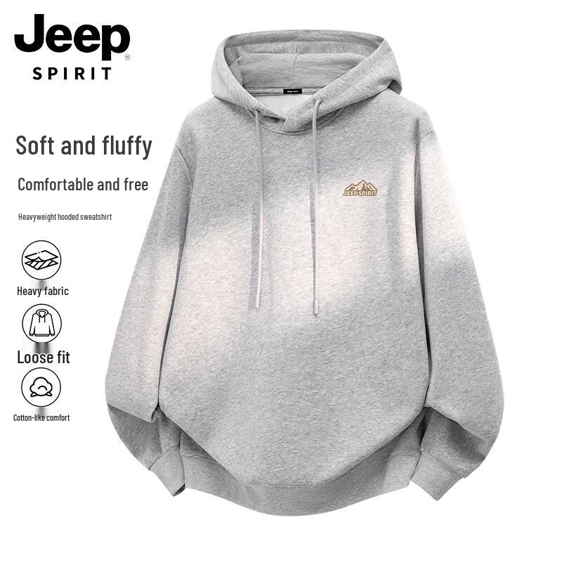 

JEEP SPIRIT Men s Embroidered Hooded Sweatshirt 3XL