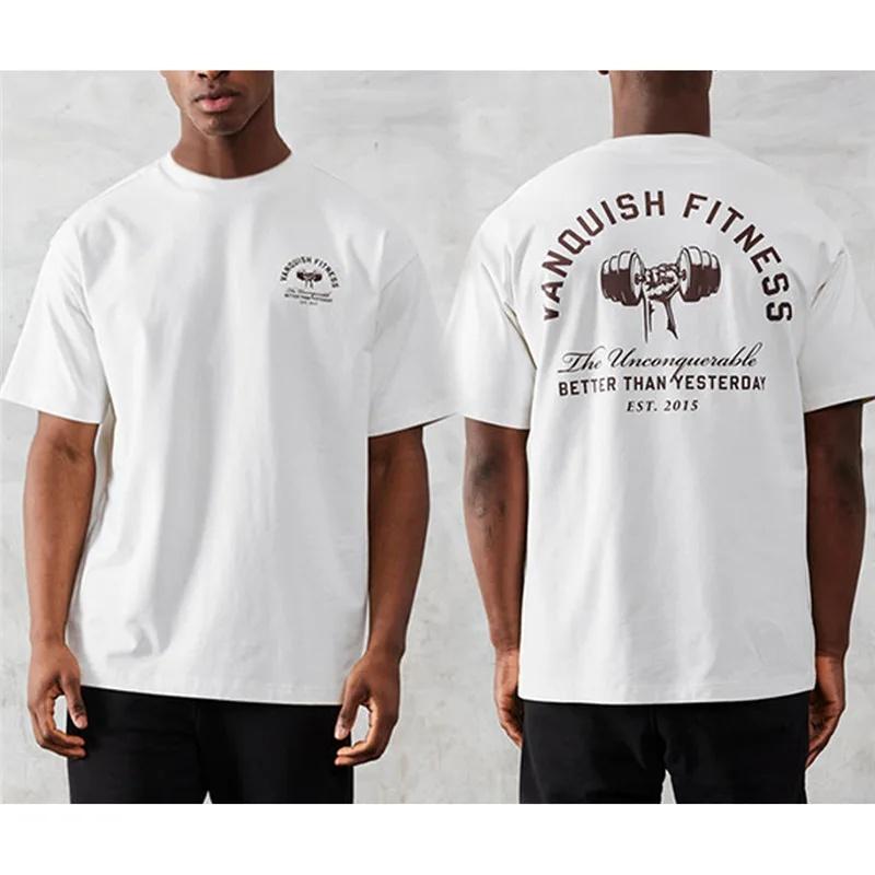 Pánské Vintage Nadměrné Pruhované Tričko Prodyšné Fitness Letní Nové Sportovní Co Neformální Pohodlné Celoroční Tričko