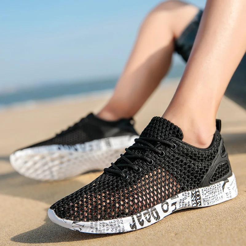 Sommer Herren Freizeitschuhe Wasserschuhe Original Air Mesh Sneaker Mode Schaumstoff Sportschuhe Strandschuhe Wasserschuhe
