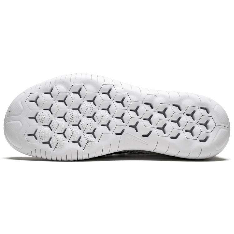 New Nike Free Rn Flyknit 2018 White Pure Platinum Women's 942839-100