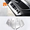 Stainless Steel 2017 2018   for Honda CR-V CRV Car Door Armrest Window Glass Lift Switch Button Cover Trim Accessories