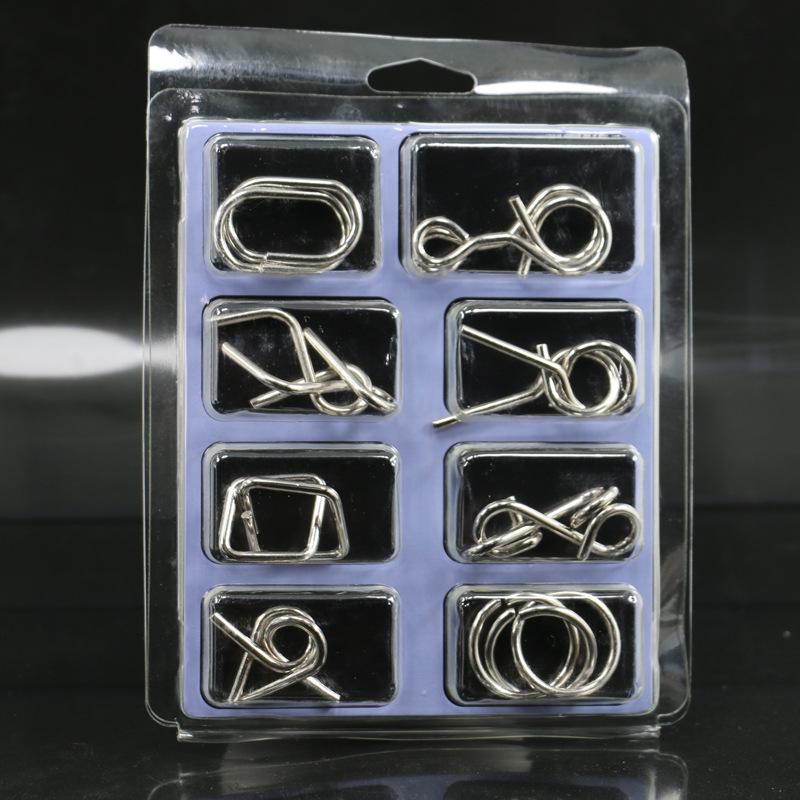 IQ Toys 8-teiliges Puzzle-Set - TikTok Trend Interlocking Rings