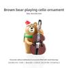 Christmas Cute Handmade Ornaments, Santa Claus Animal Decorations, Resin Small Ornaments for Tabletop and Vehicle Use, Craft Items
