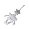 Baby Crib Mobile with Wind Chime Soft Plush Cute White Cartoon Five Pointed Star Shape Baby Crib Hanging Toy for Car Crib Trolley