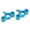 2Pcs RC Metal Steering Knuckles Replacement RC Aluminum Alloy Steering Hub Carrier for JLB 1Celsius10 Truck