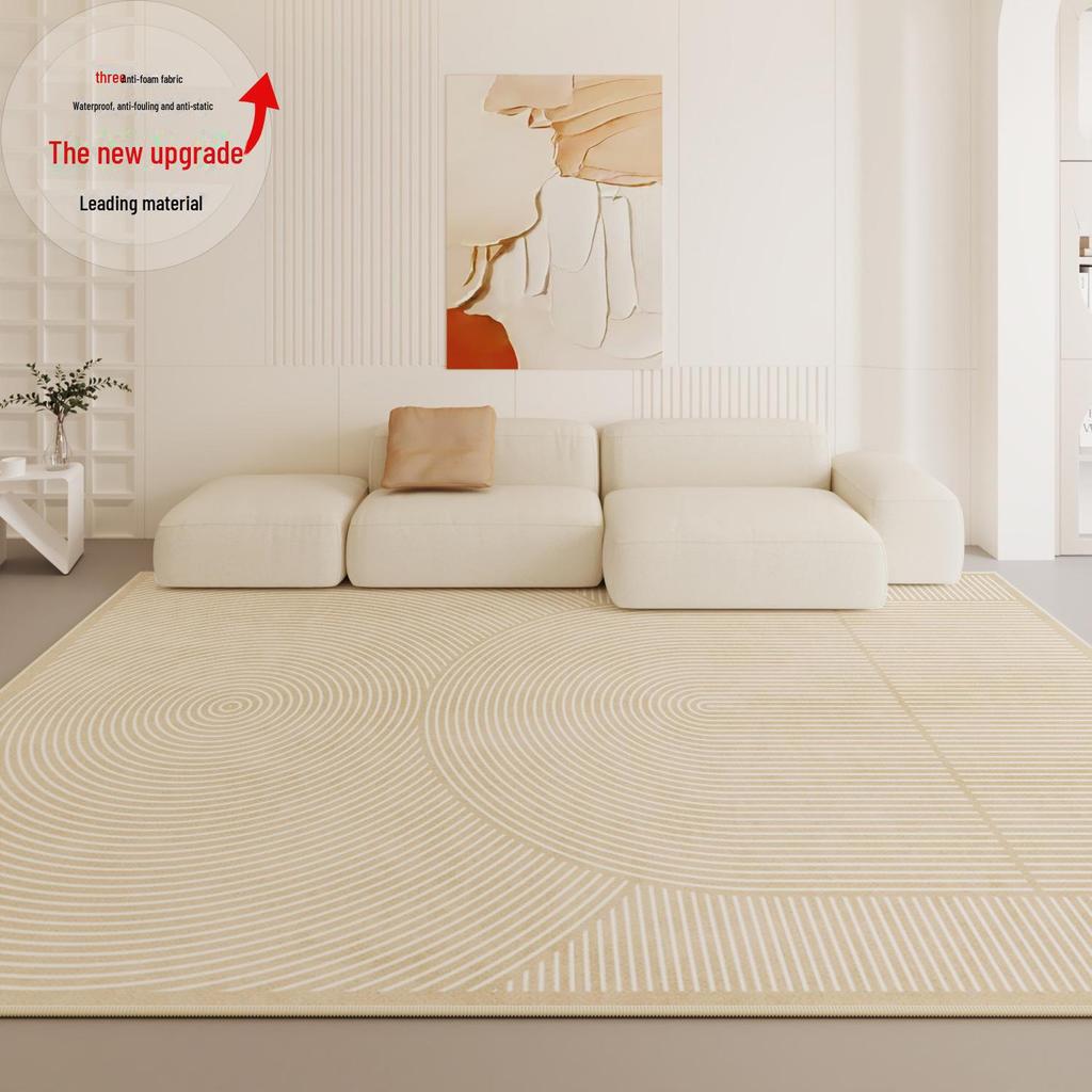 2024 Minimalist French Luxury Waterproof Carpet: Living Room & Bedroom Floor Mat, Easy To Clean