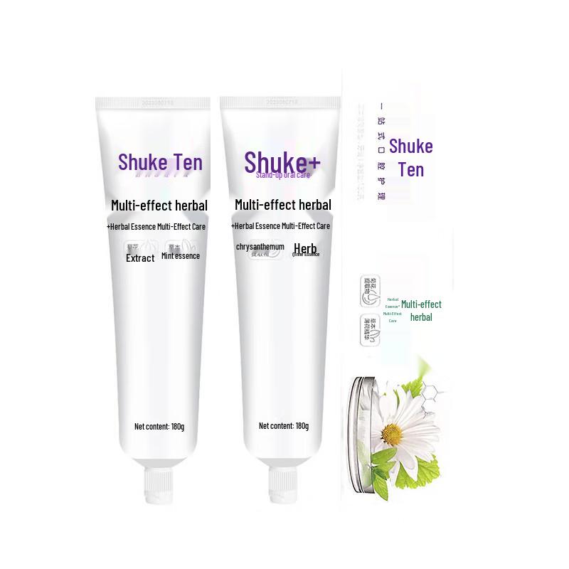 

Травяная зубная паста Shuke с мультиэффектом, двойная упаковка
