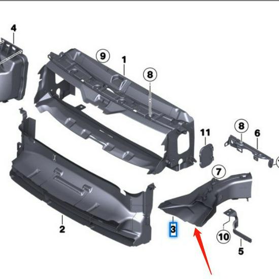 BMW 3 Series F30 Brake Vents (51747255417/51747255418)