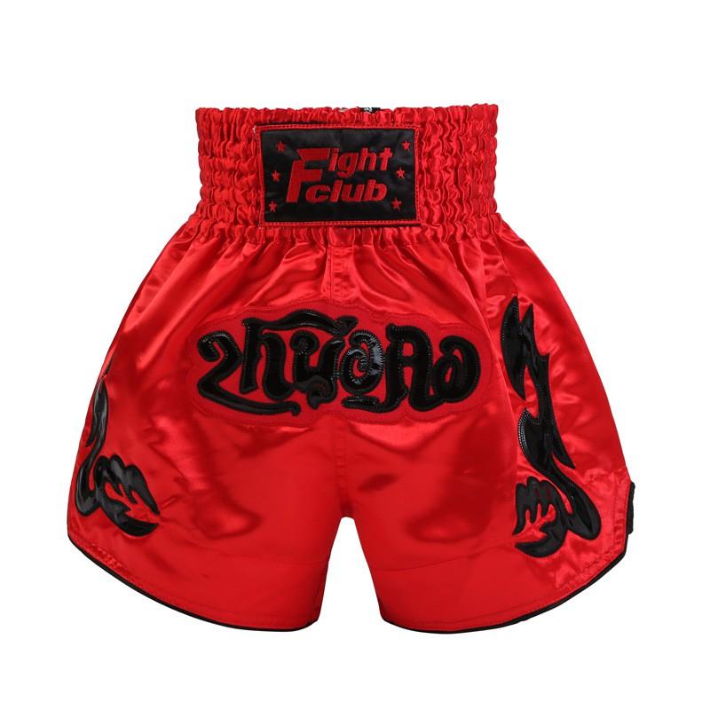 Breathable Muay Thai Shorts Cycling Jersey Training Fight Satin Unisex