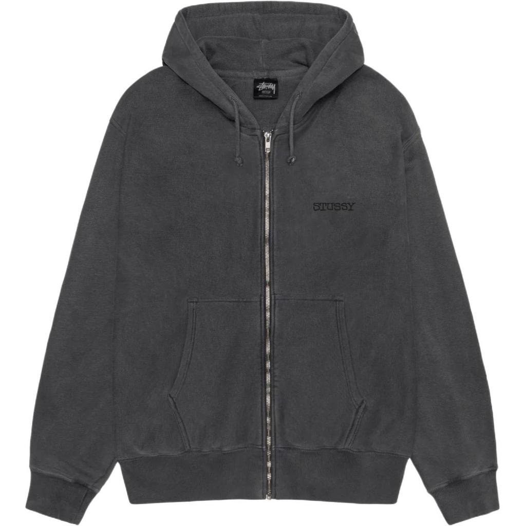 Stussy SS25 JUMBO ZIP HOODIE PIGMENT DYED Sweatshirt Unisex 1975078