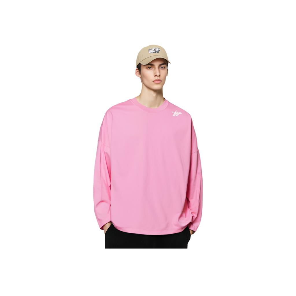 WE11DONE Ss23 Letter Logo Sweatshirt Unisex Sweatshirt Pink WD-TS1-23-756-U-PK