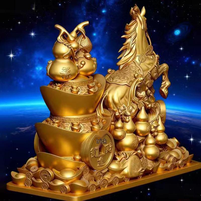 Tianma Feng Shui Wealth & Prosperity Home Office Decor Figurine