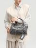 Trendy Sassy Retro Leather Studded Crossbody Motorcycle Bag - Large Capacity Tote