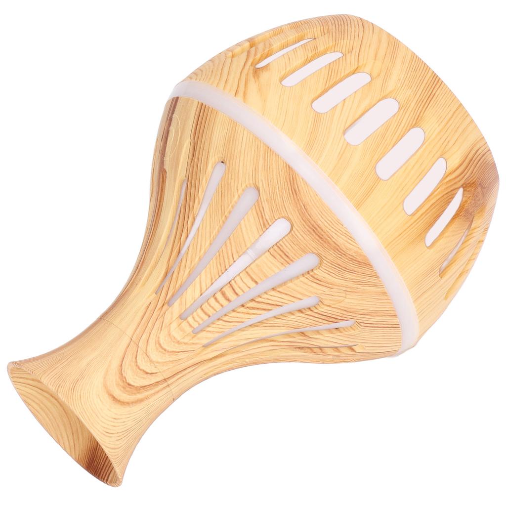 300ml Humidifier USB Powered Wood Grain Aromatherapy Diffuser with 7 Colors LED Light 5V 1A