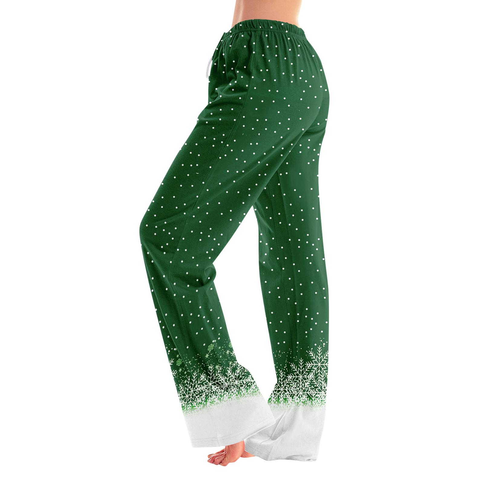 

Женские пижамные штаны, одежда для сна, повседневные брюки с эластичной резинкой на талии, удобные прямые свободные брюки для йоги S