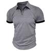 Summer Men's Short Sleeve Polo Shirt Lapel Oversize Solid Color T Shirts Breathable Streetwear Sport Activities Shirts Man