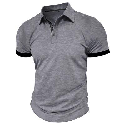 Camisa Polo de Manga Corta para Hombre de Verano Solapa Oversize Color Sólido Camisetas Transpirables Streetwear Camisas para Actividades Deportivas Hombre