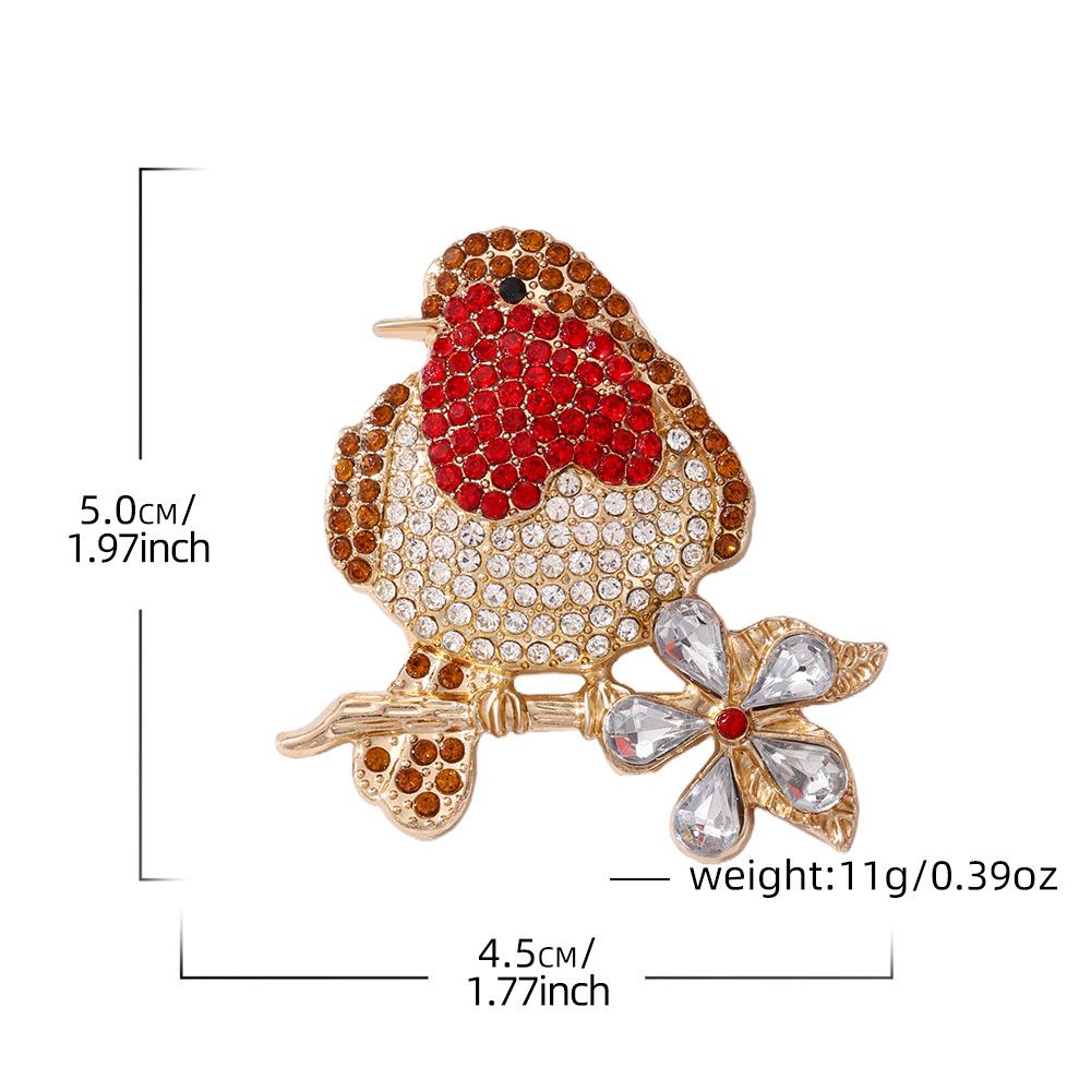 

Red bird brooch, high-end Japanese cute anti-light, advanced sense, personalized suit, color pin, corsage accessories.
